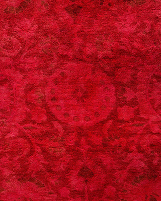 Overdyed, One-of-a-Kind Hand-Knotted Area Rug Red, 8'3"x10'9"