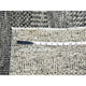 Gray, Modern Grass Design, Natural Undyed Wool, Hand Knotted, Rug, 4'2"x6'
