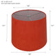 12" Suede Hardback Lamp Shade, Salmon