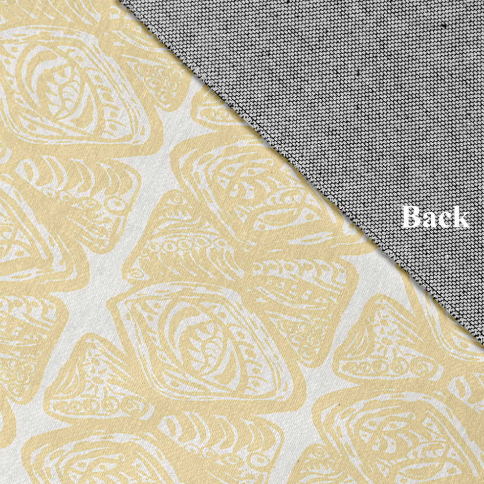 Cowry Cluster Rug, Yellow, 3'x5'