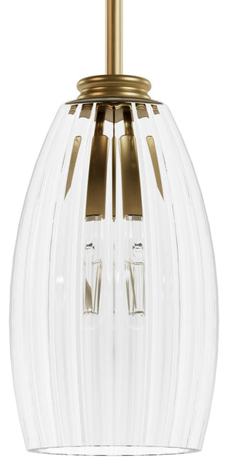 Rossmoor Luxe Gold With Clear Glass 1 Light Pendant