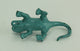 Distressed Green Metal Lizard Wall Hooks Set of 6