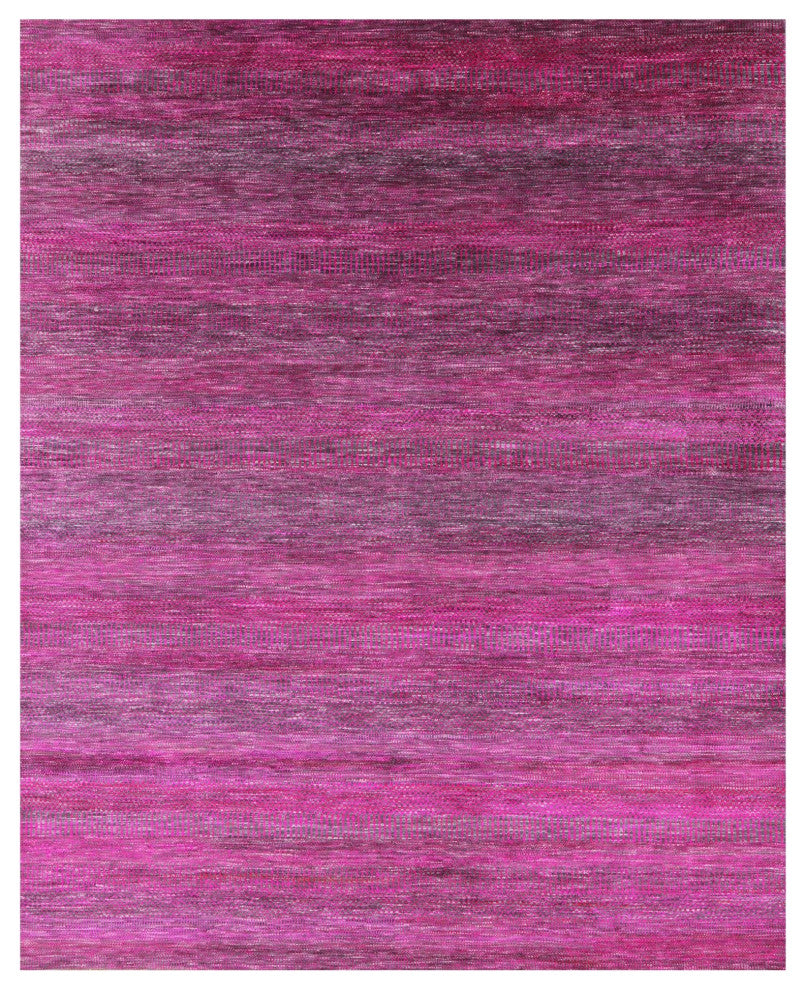 7' 11" X 9' 10" Super Savannah Gabbeh Handmade Wool and Silk Rug Q6064