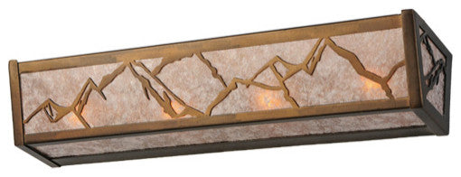 24 Long Mountain Range Vanity Light