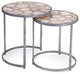 Delia Bunching Accent Table - Silver