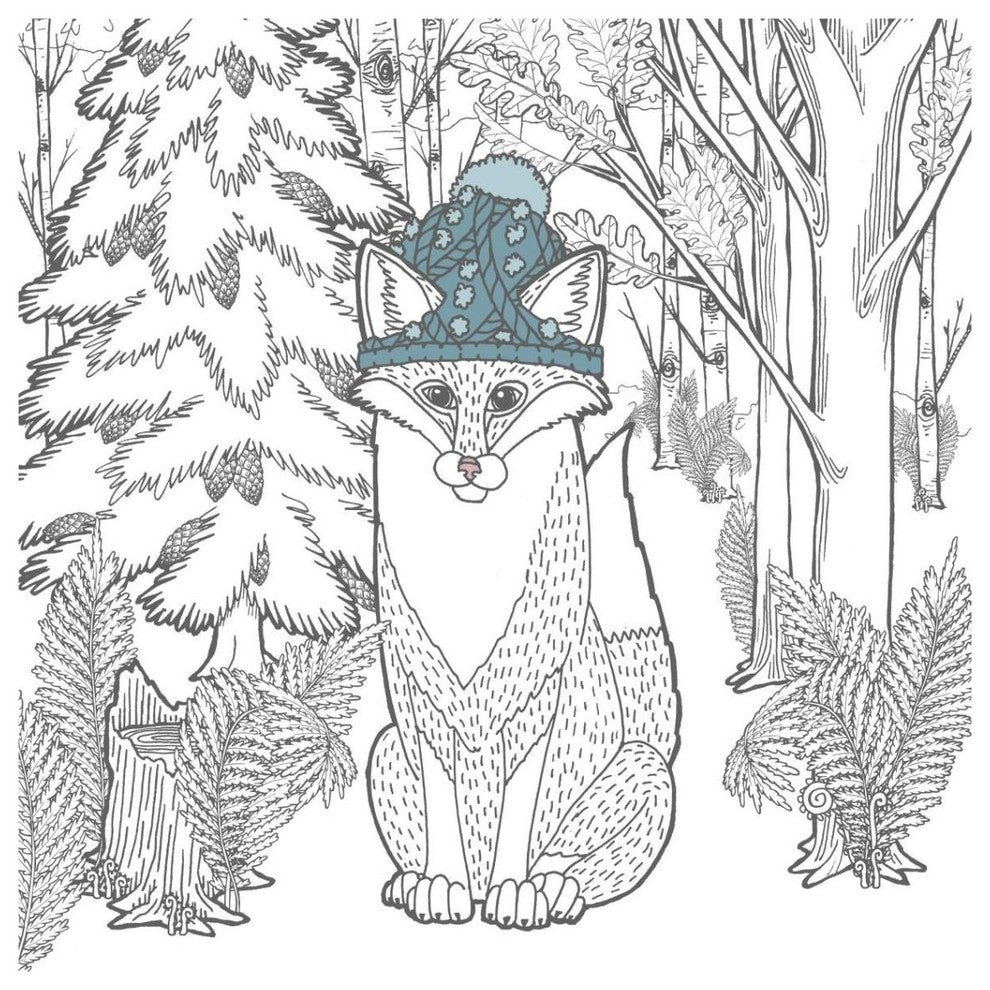 "Color the Forest Color IV" Digital Paper Print by Elyse DeNeige, 38"x38"