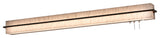 Apex 50" LED Overbed Wall Light, Weathered Gray, Jute Shade
