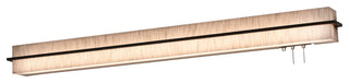 Apex 50" LED Overbed Wall Light, Weathered Gray, Jute Shade