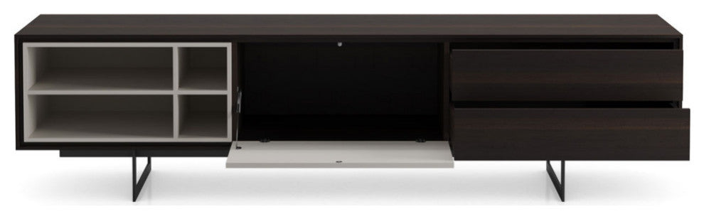 Baxter Media Cabinet, Smoked Oak
