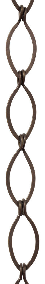 RCH Hardware Brass Loop Chandelier Chain, 3', Bronze, U50