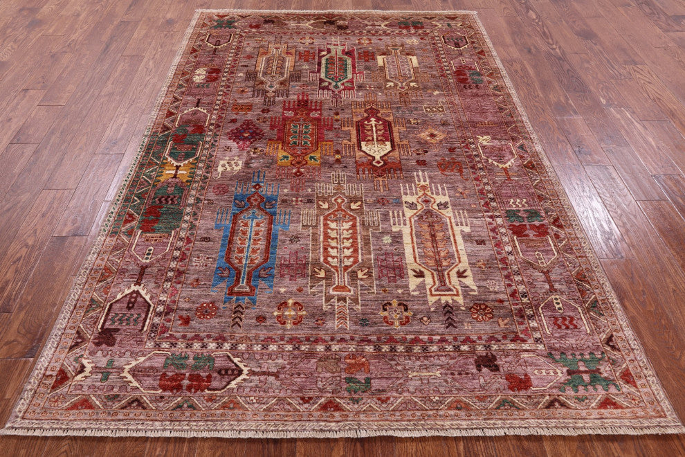 Tribal Fine Serapi Hand Knotted Wool Rug 5' 8" X 8' 2" - Q12228