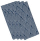 Lifelor Geometric Print Napkin, Navy Blue (Set of 4), 19 x 19"