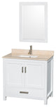 Wyndham WCS141436SWHIVUNSM24 36 Inch Single Bathroom Vanity in White