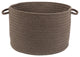Rhody Rug Wear Ever Dark Taupe Poly 18"X12" Basket