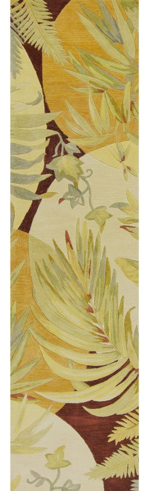 KAS Sparta 3113 Coral/Ivory Breezes Area Rug, 2'6"x10' Runner