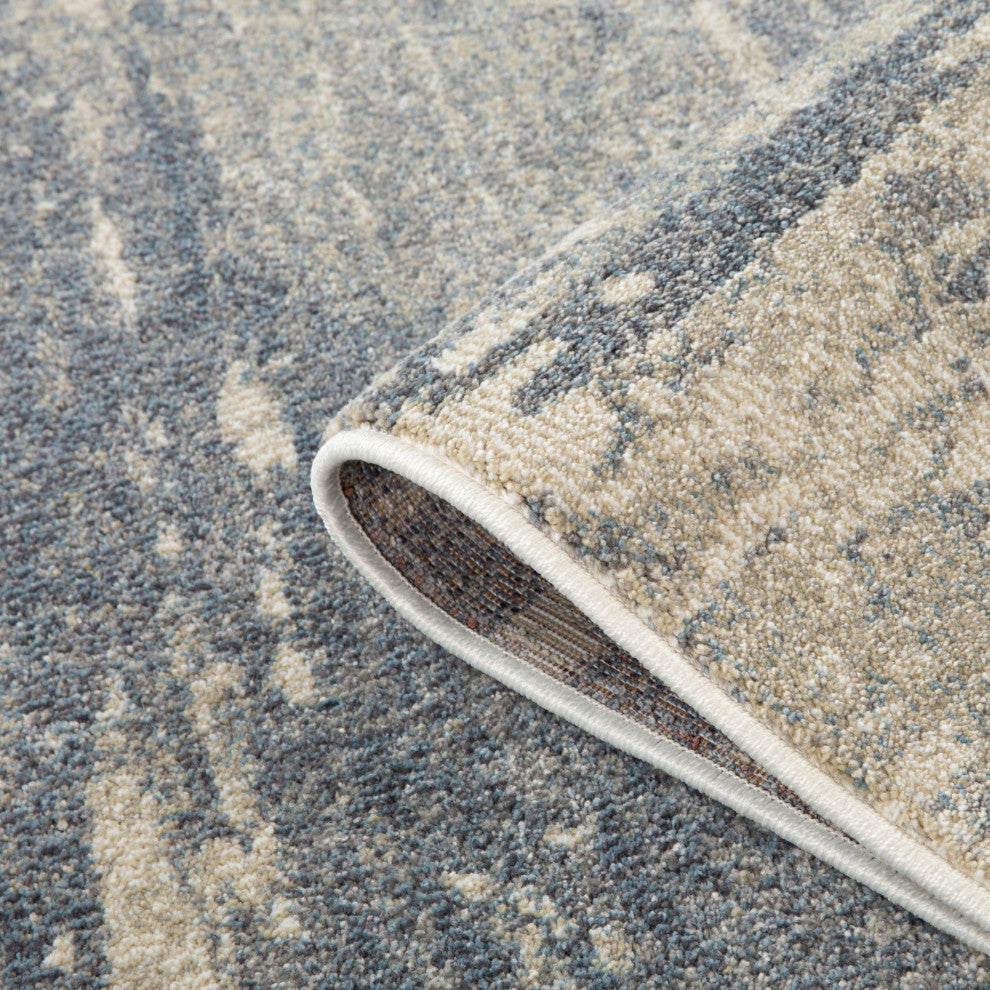 Jordan Delia Area Rug, Gray, 5'3" x 7'6", Abstract