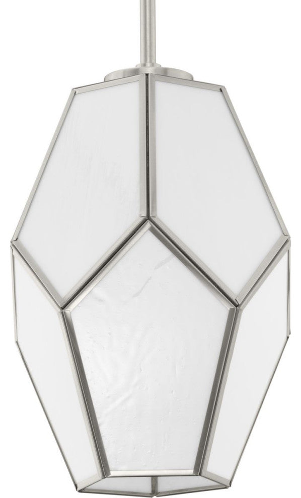 Latham Collection 1-Light Contemporary Pendant, Brushed Nickel