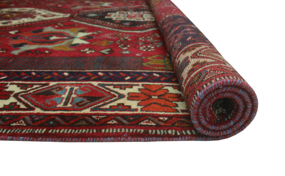Fine Vintage Distressed April Red Rug