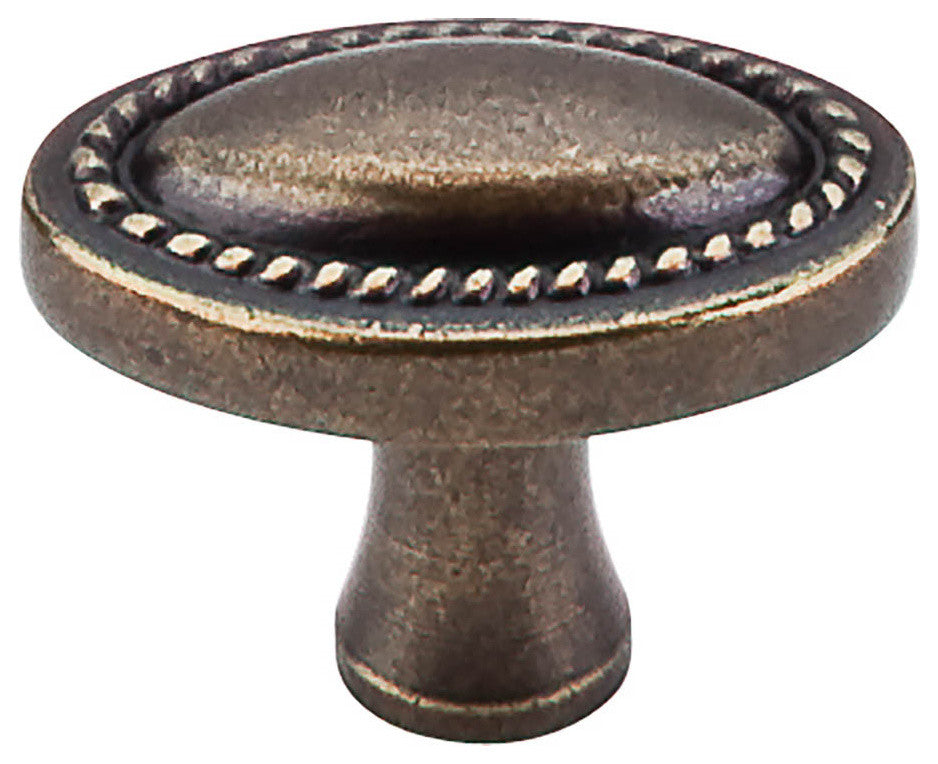 Oval Rope Knob - German Bronze (TKM402)