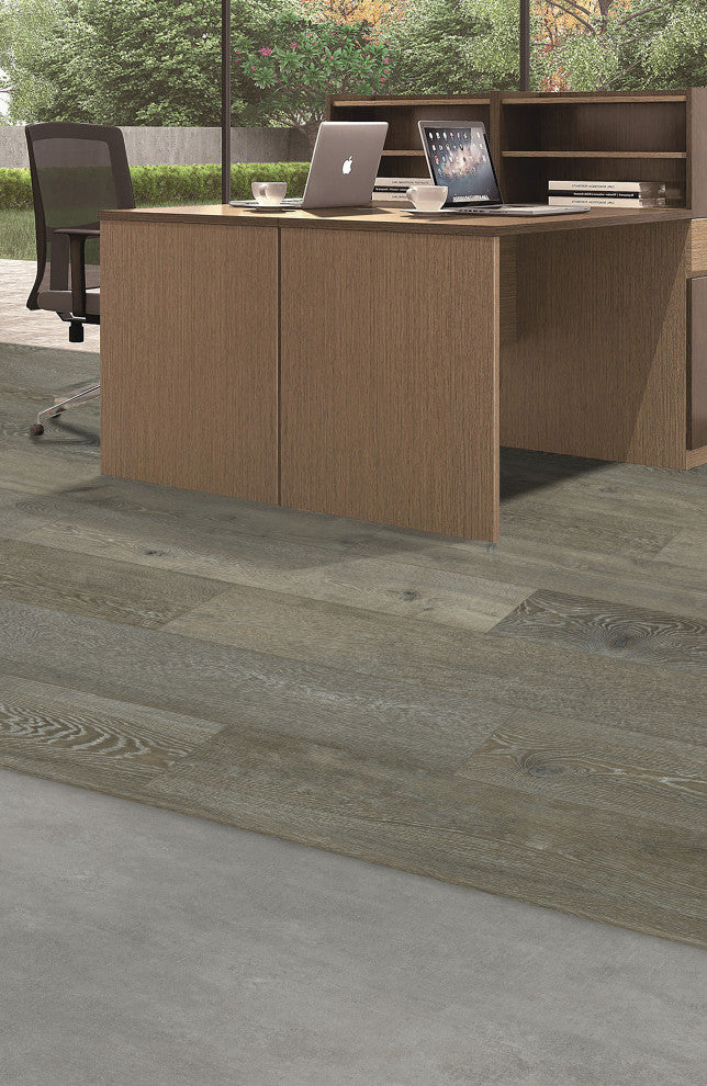 Desert Sand Waterproof HD Rigid Core Flush Stair Nosing .98 H x 4.33 W x 92 L