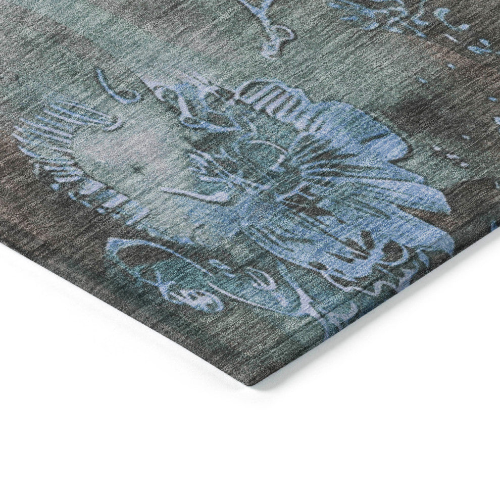 Machine Washable Indoor/Outdoor Chantille ACN1869 Taupe 3' x 5' Rug