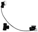 Sch. 40 ABS 35" Cable Drive Bath Waste In Powder Coated White