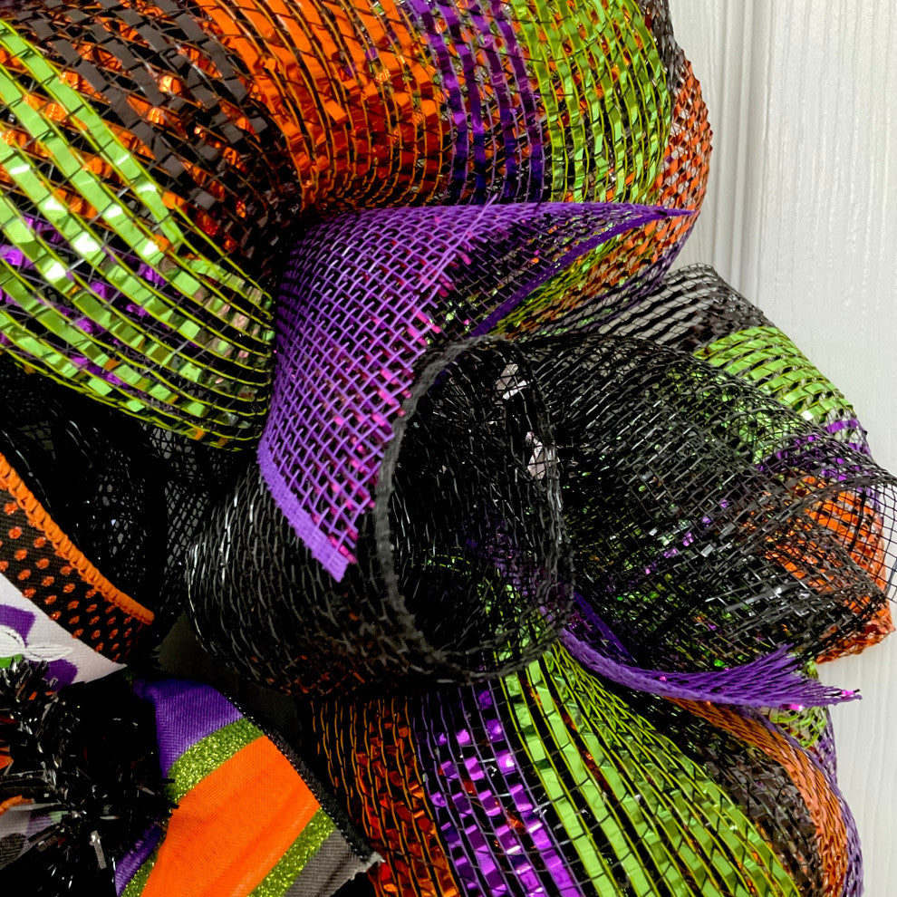 Happy Halloween Gnome Wizard Wreath