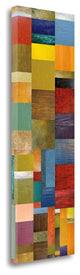 "Color Panels With Water And Waves" By Michelle Calkins, Gallery Wrap Canvas