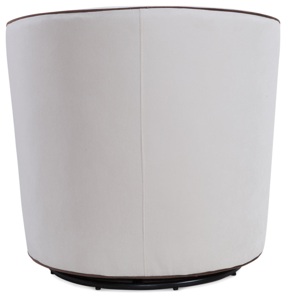 Keely Swivel Chair, Cream