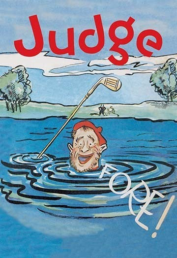 Judge: Fore!- Gallery Wrapped Canvas Art 28" x 42"