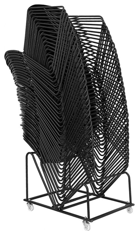 Black Plastic Stack Chair RUT-188-BK-CHR-GG