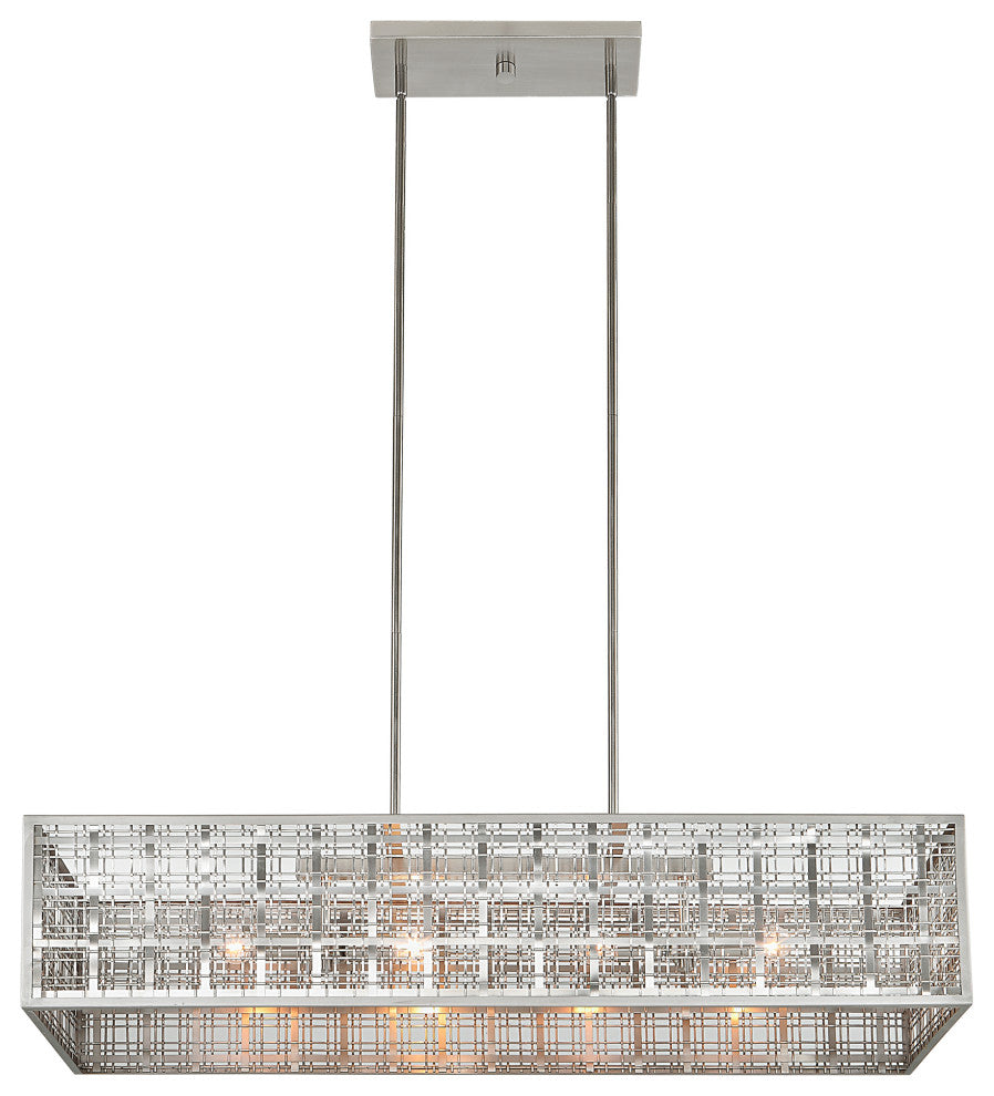Uttermost - 21354 - Four Light Island Pendant - Pendleton - Satin Nickel