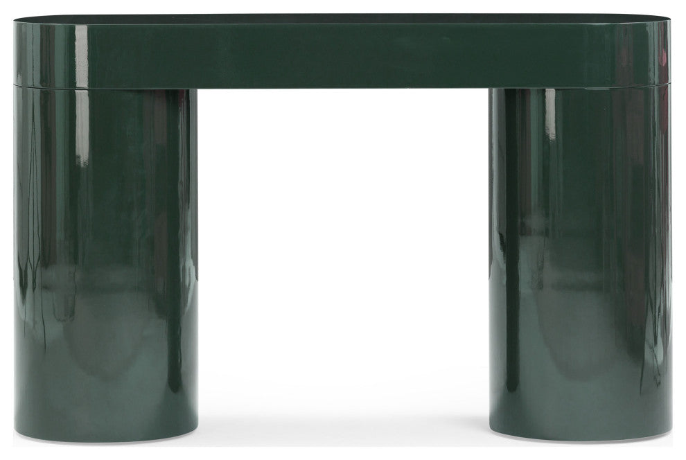 Mira High Gloss Console Table, Green