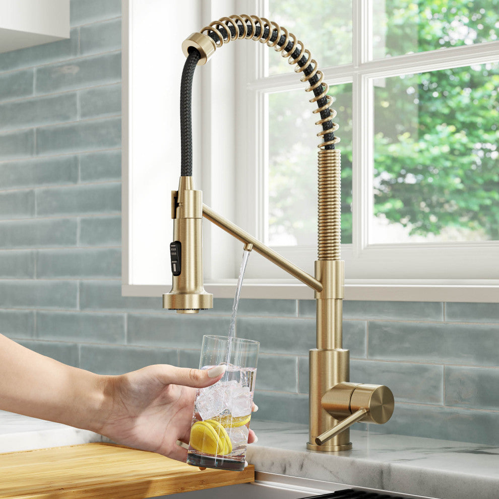 KRAUS Bolden Pull-Down Filter Kitchen Faucet SFACB w/ Purita Filtration System