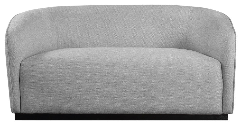Mylah Upholstered Loveseat, Grey