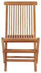 Teak Wood California Folding Outdoor Patio Side Chair, A-Grade Teak, Set of 2