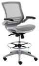 Harwick Evolve All Mesh Heavy Duty Drafting Chair - Platinum Finish
