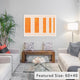 "Modern Art - Orange Levies" by 5by5collective, 18x12x1.5"