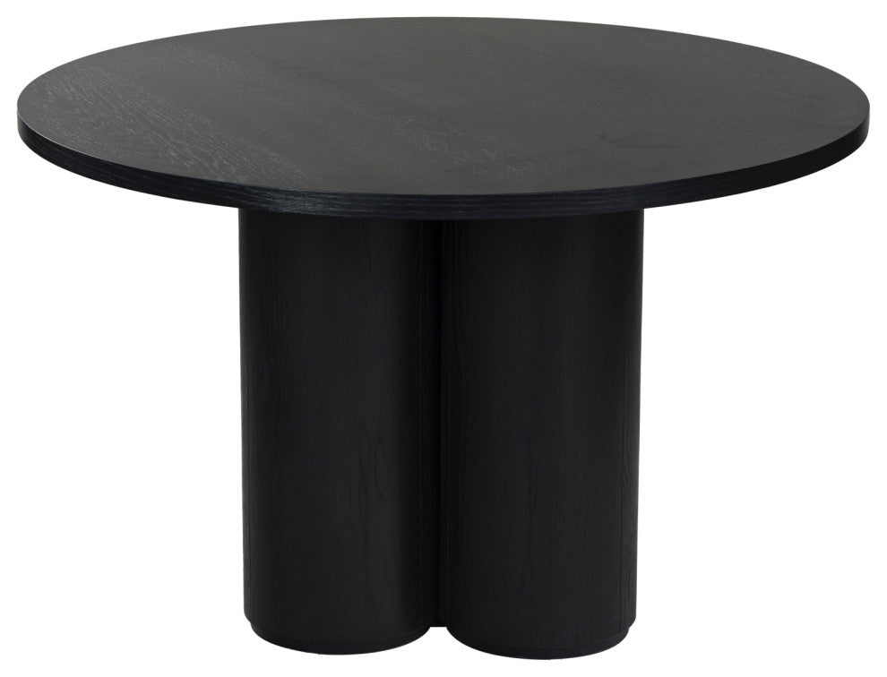 Safavieh Couture Kathalina Round Wood Dining Table, Black