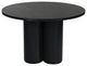 Safavieh Couture Kathalina Round Wood Dining Table, Black