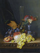 Tile Mural Still Life With A Tazza Fruit and A Wine Glass, 6"x8", Glossy
