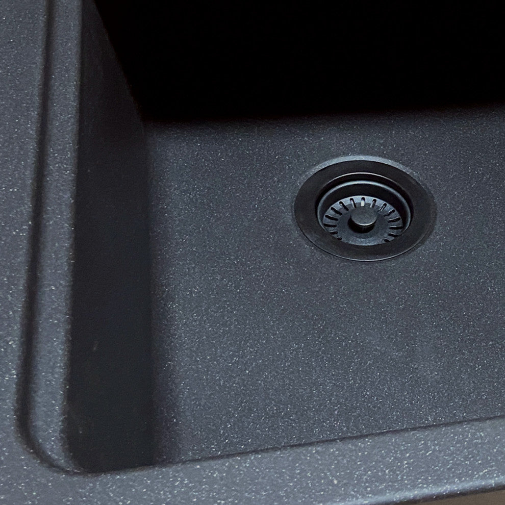 Disposal Trim For Plymouth Granite Composite Sinks, Black