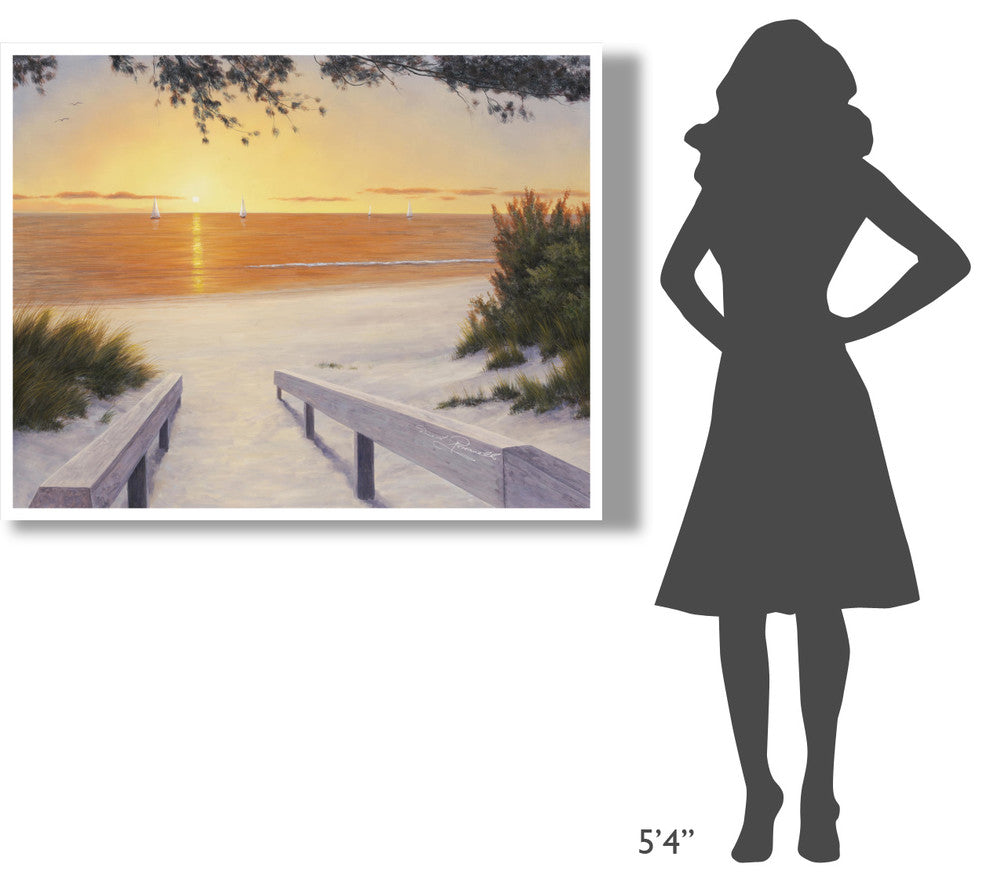 "Evening Sunset" Digital Paper Print by Diane Romanello, 50"x38"