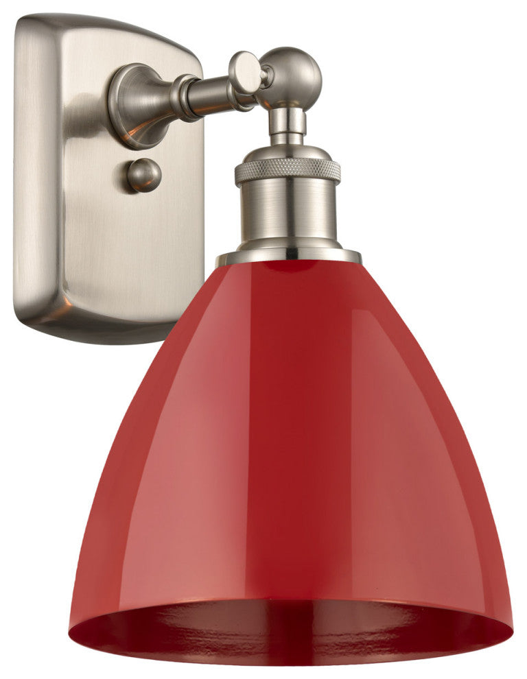 Innovations 516-1W-SN-MBD-75-RD-LED 1-Light Sconce, Brushed Satin Nickel
