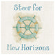 "New Horizons I Words" Digital Paper Print by Elyse DeNeige, 38"x38"