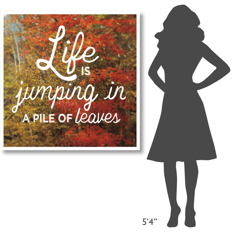 "Life is for Jumping" Digital Paper Print by Sue Schlabach, 42"x42"