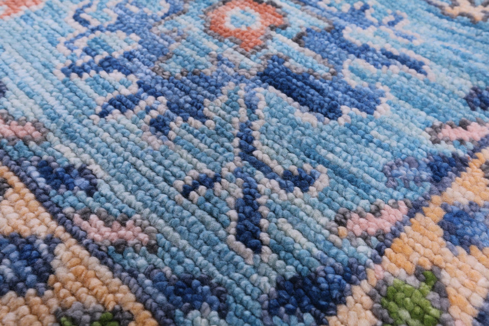 9' 4" X 12' 2" Hand Knotted Turkish Oushak Wool Rug - Q15675