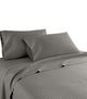 600 Thread Count 100% Cotton Stripe Sheet Set, Grey, Queen