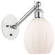 Innovations 317-1W-WPC-G81-LED 1-Light Sconce, White and Polished Chrome