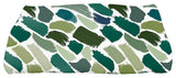 Tufted,Geometric Print Bath Towel,Green, 28 x 58"